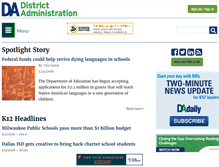 Tablet Screenshot of districtadministration.com